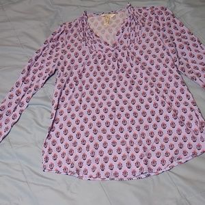 Matilda Jane Tunic Top Purple & Orange Small